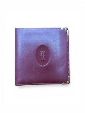 Cartier Must de Cartier Bordeaux Leather Bifold Wallet Vintage